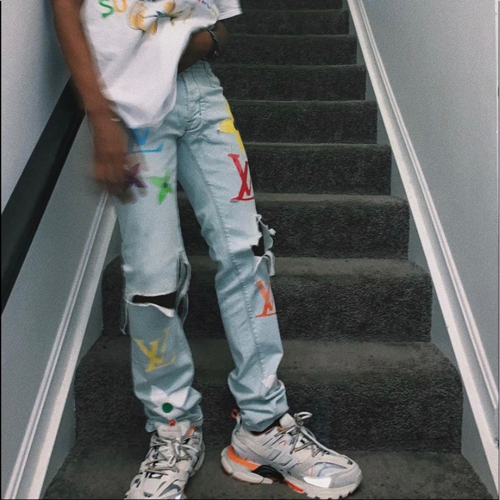 Custom designer jeans